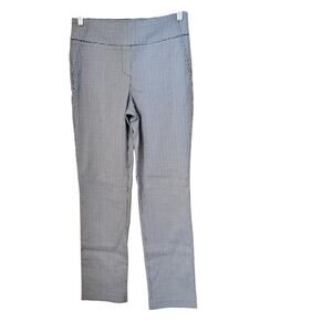 Hilary Radley Womens Pants Size S  Black White Houndstooth Stretch Slim Career